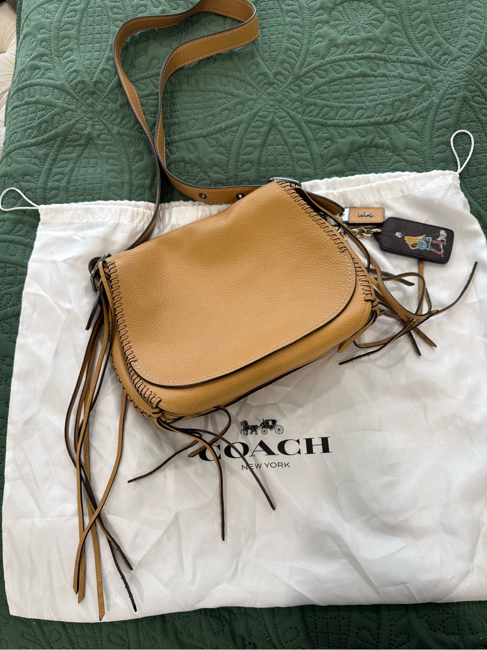 Coach 1941 Whipstitch Saddlebag
Fringe Braided Pebbled Leather